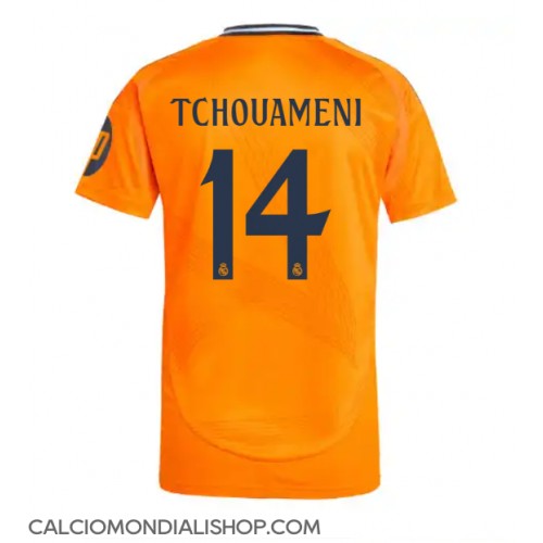 Maglie da calcio Real Madrid Aurelien Tchouameni #14 Seconda Maglia 2024-25 Manica Corta